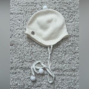 Cashmere Cozy White Knit baby Hat